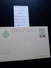 SAN MARINO INTERI POSTALI CARTOLINA C 33