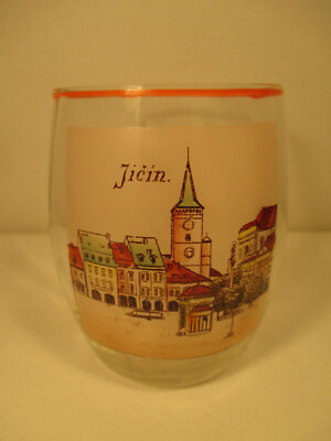 Jicin Czech Republic Duchy of Friedland Memorabilia Souvenirs Antique Glass