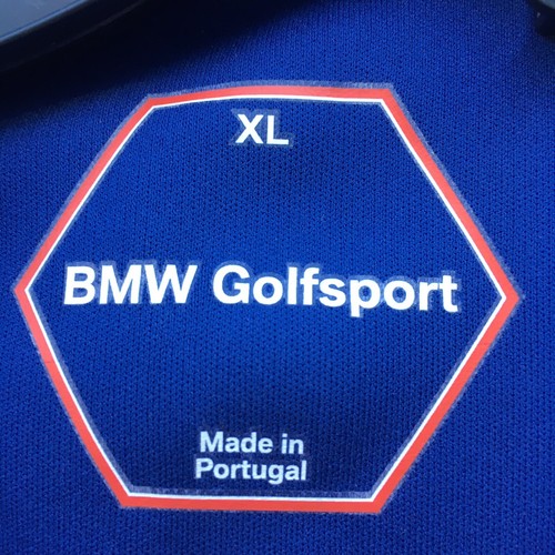 BMW Golfsport Hooded Jacket Zip Up Long Sleeve Zipper Pockets Blue Size X-Large - Picture 2 of 12
