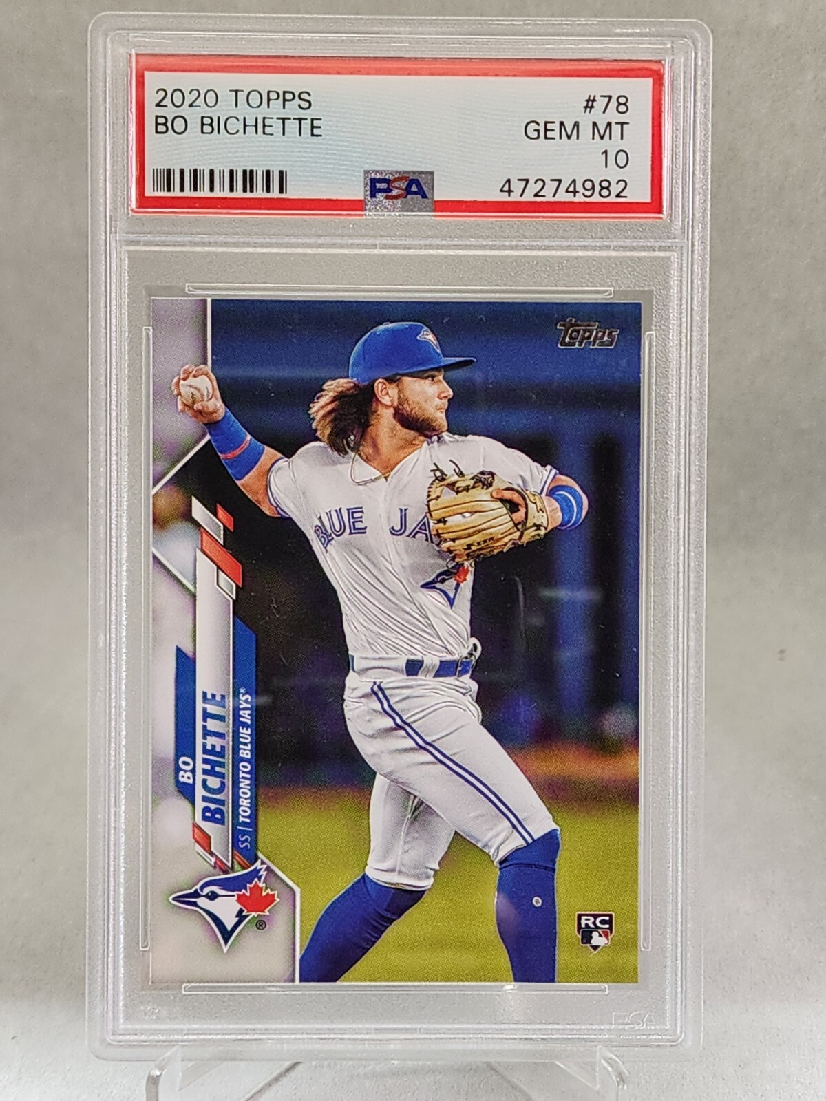 2020 Topps Bo Bichette ROOKIE PSA 10