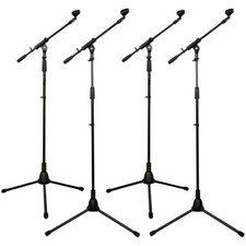 Talent Tripod Mic Stand w/Telescopic Boom 4-Pack