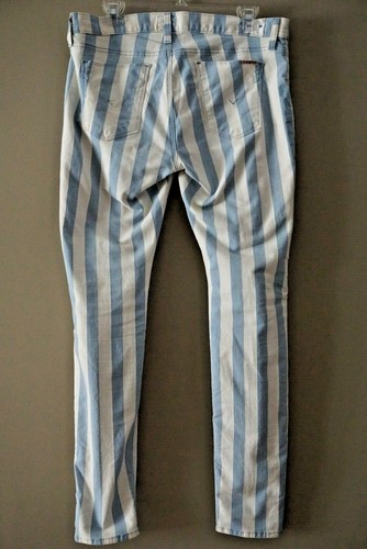 Hudson Krista Super Skinny Liberated Striped Jeans Size 30 - Picture 8 of 10