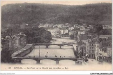 AJHP7-88-0525 - EPINAL - les ponts sur la moselle vus en ballon