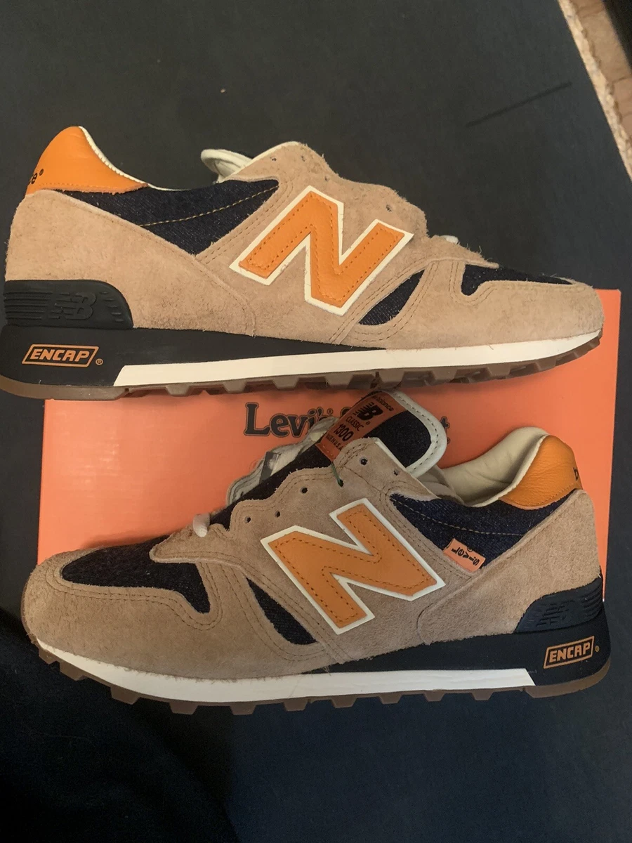 New Balance Levi's x 1300 Made In USA Orange Tab for Sale