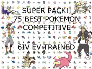Details About 75 Shiny Pokemon 6iv Competitive Team Strategy Guide Custom Breed Ultra Sun Moon