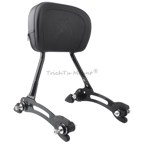 Black Rear Passenger Sissy Bar Backrest for Indian Challenger Dark Horse 21-24 - Picture 12 of 22
