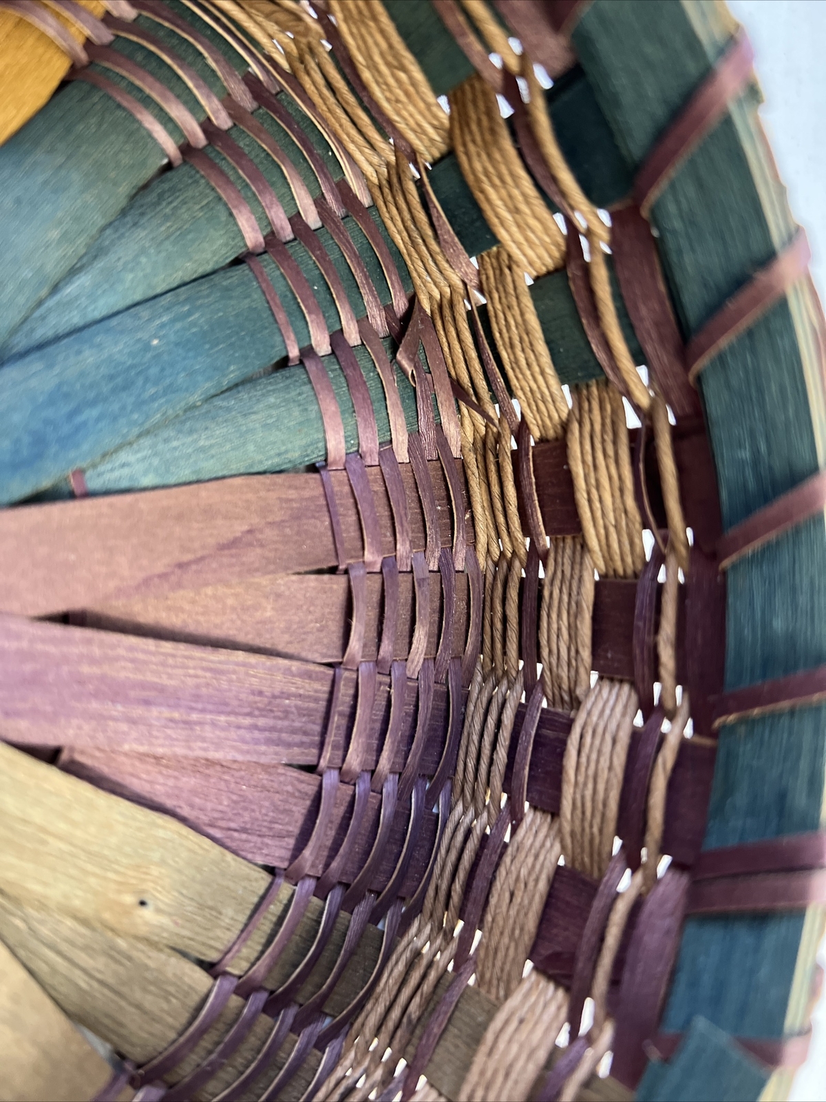 Northeast Wabanaki Abenaki Native American Sewing Basket Sweetgrass Ash