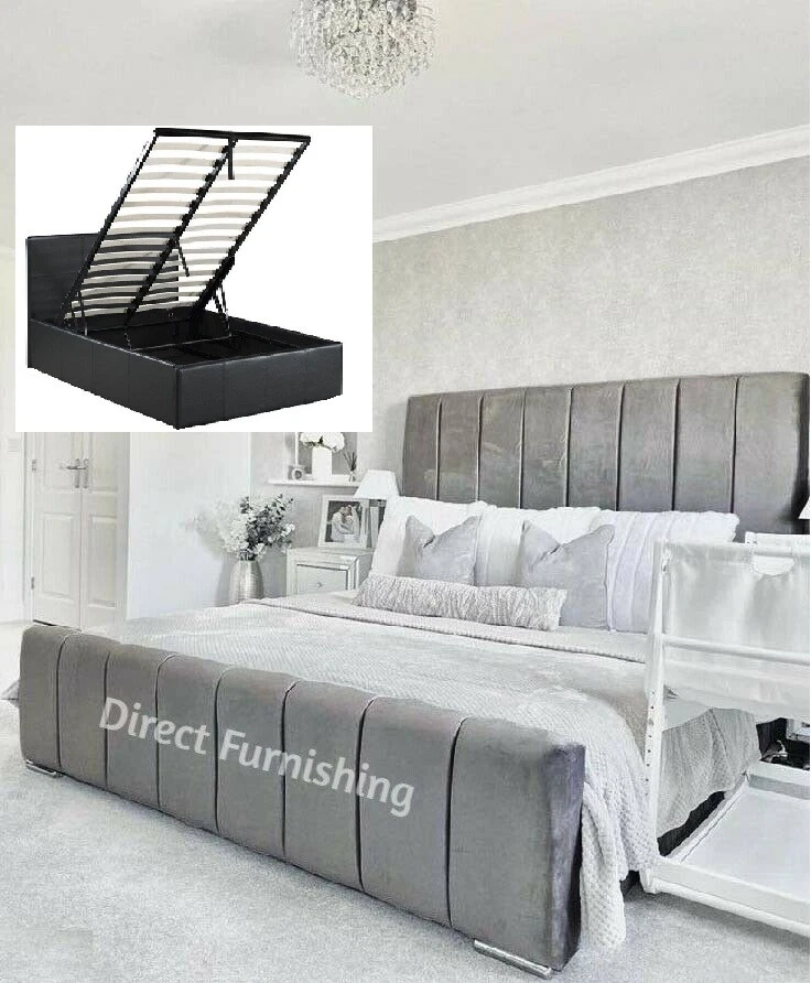 Full panel bed with storage discount