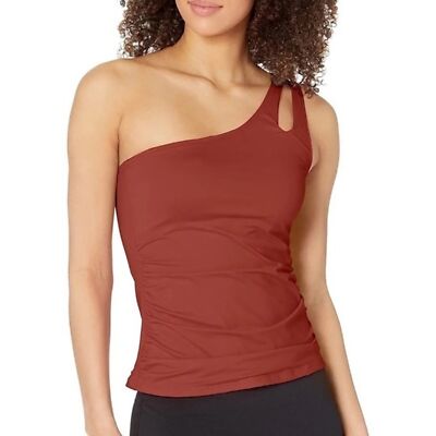 La Blanca Island Goddess One Shoulder Keyhole Tankini Top Plus Size 20W Swim