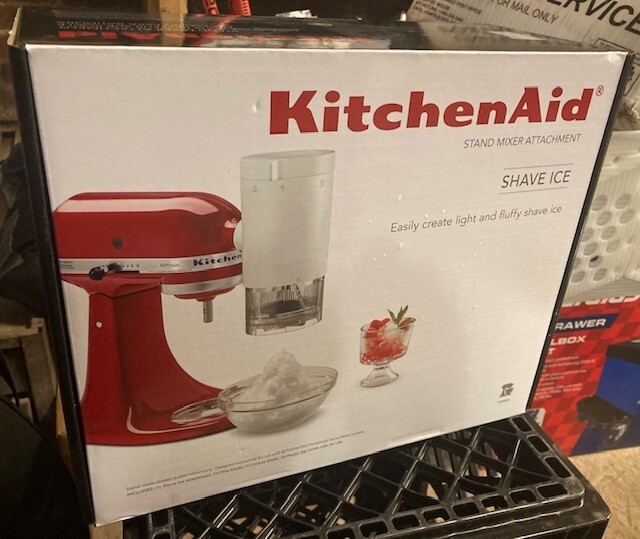 KitchenAid® Shave Ice Attachment KSMSIA SEALED FAST, FREE