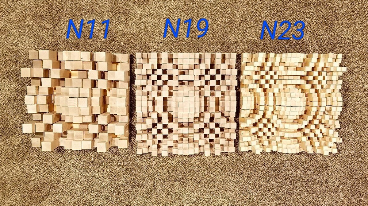 DIY Acoustic Wood N13 QRD Skyline Sound Diffuser Treatment Panel