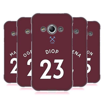 WEST HAM UNITED FC 2020/21 PLAYERS HOME KIT SOFT GEL CASE FOR SAMSUNG PHONES 4