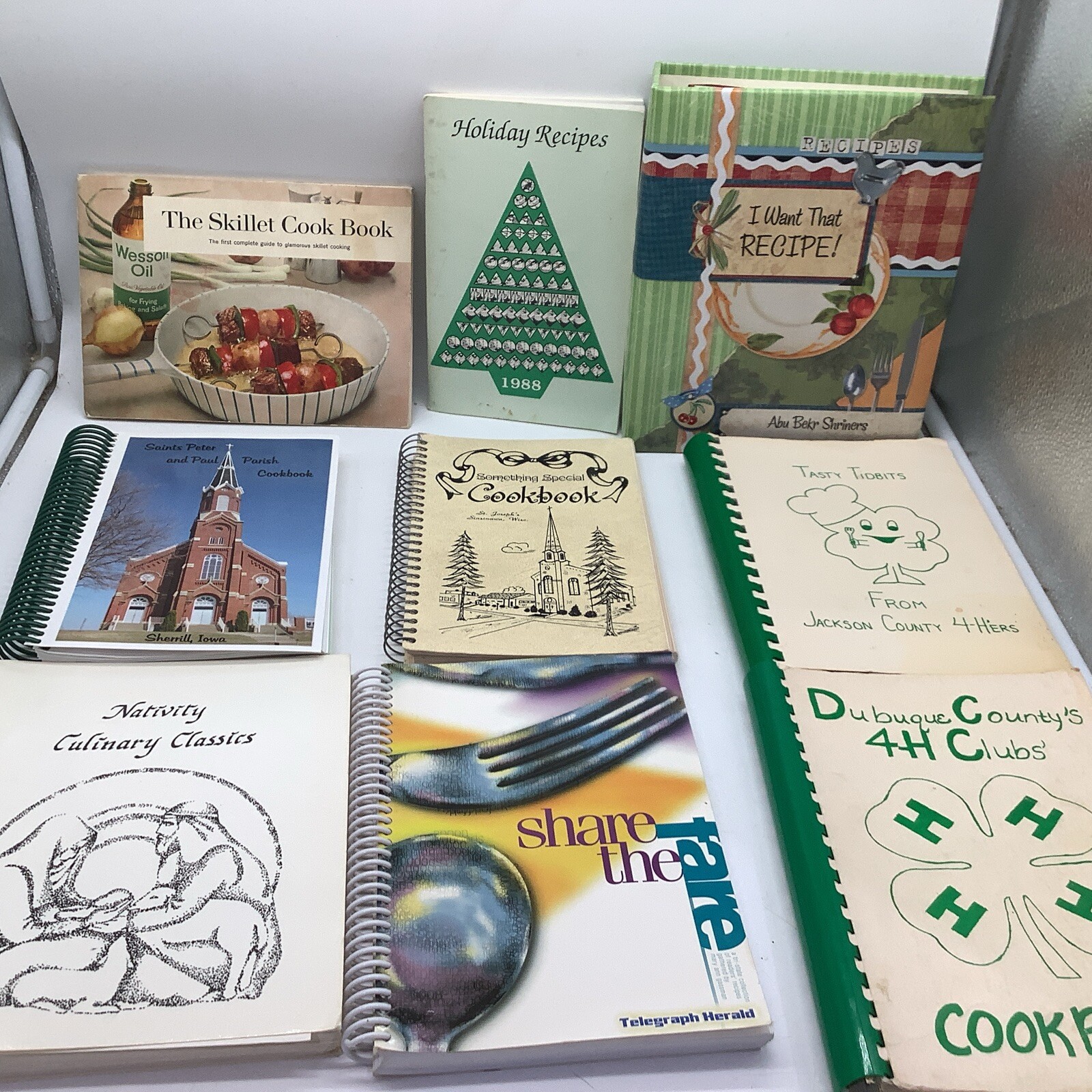 Church Cookbooks 19702008 Dubuque Iowa 4H Nativity Shriners St Peter