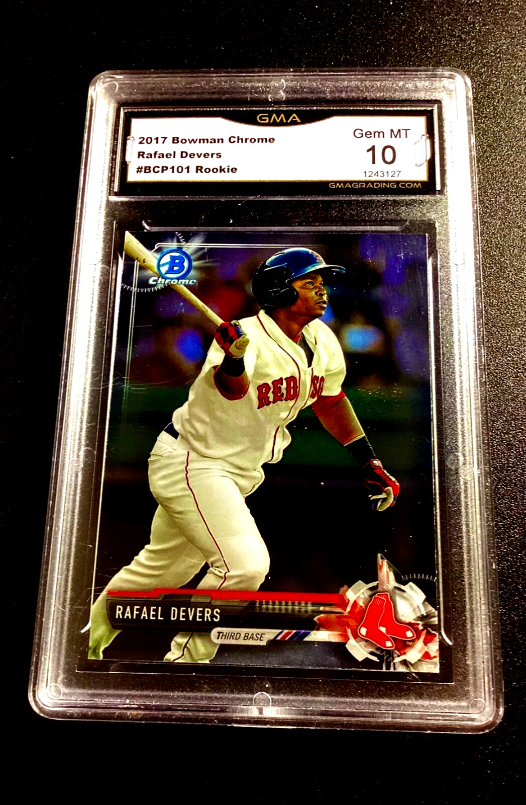 Rafael Devers Rookie Gem Mint 10 2018 Bowman Chrome #BCP101 Baseball RC Red Sox