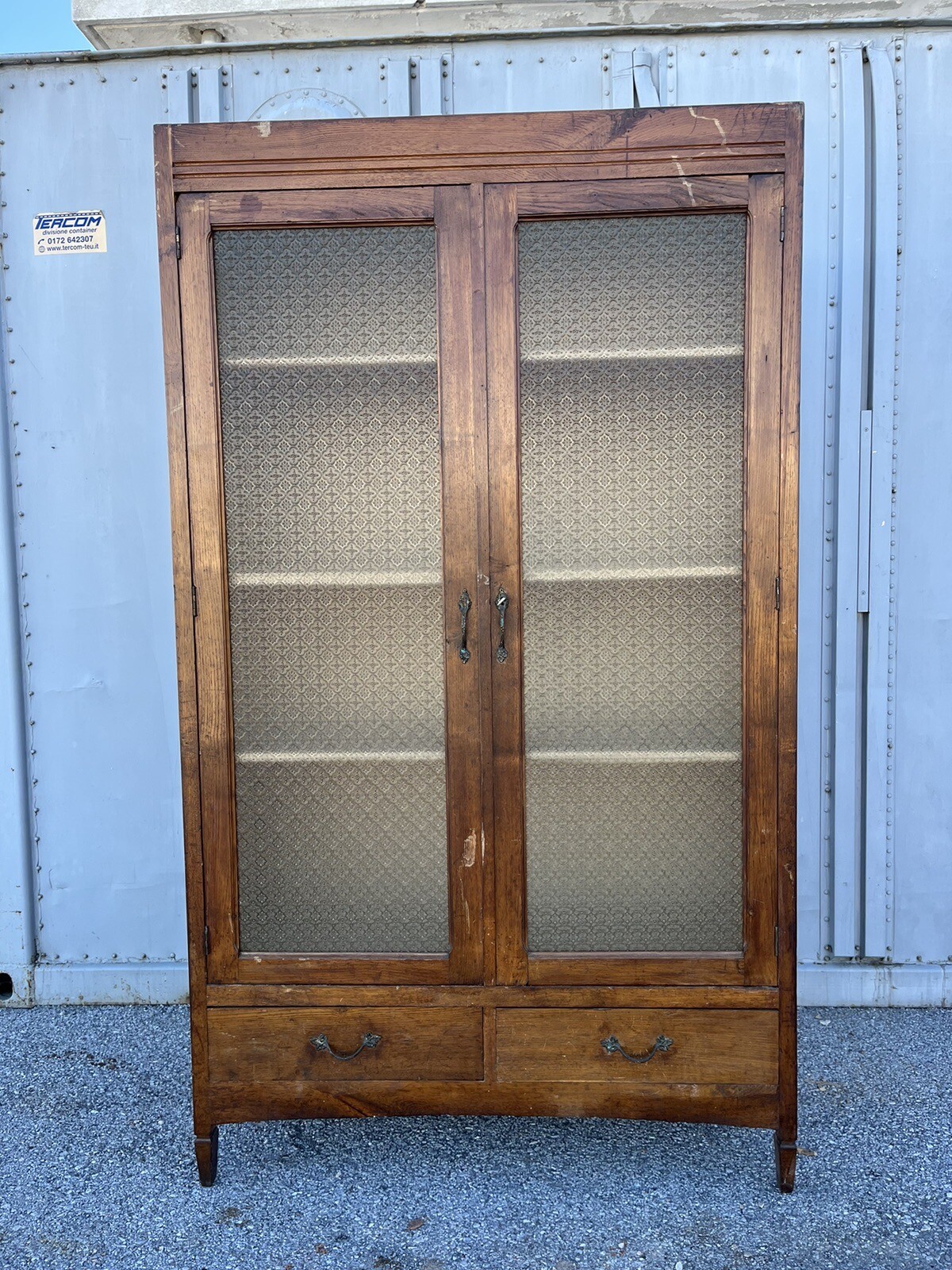 Vetrina Libreria Anni 50 Rovere