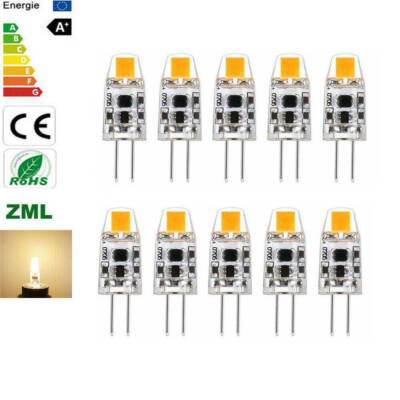 10x G4 Led Leuchtmittel  COB 12V 3W Warmweiß Mini lampe Alternative zu Halogen