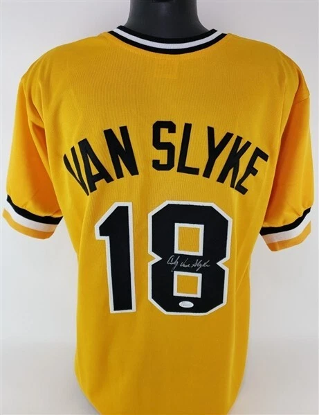Andy Van Slyke Signed Pittsburgh Pirates Jersey JSA COA 3xAll