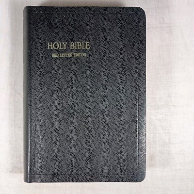The Holy Bible Red Letter Edition 1955 Vintage Leather Bound Books