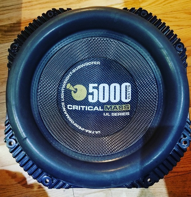 CRITICAL MASS AUDIO UL12 5000W 12" SUBWOOFER BEST SPL COMPETITION