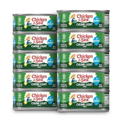 Chicken of the Sea Chunk Light Tuna in Water, 5 Ounce 5 (Pack 10) 
