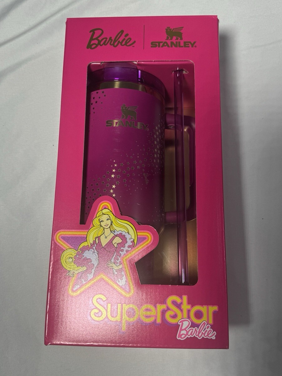 The Barbie x Stanley Tumbler Cup '70s Superstar Quencher 40 OZ NEW