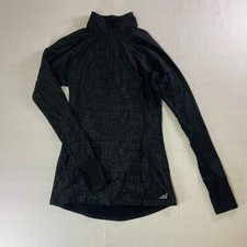 Spandex Polyester running jacket with thumb holes Size Small A