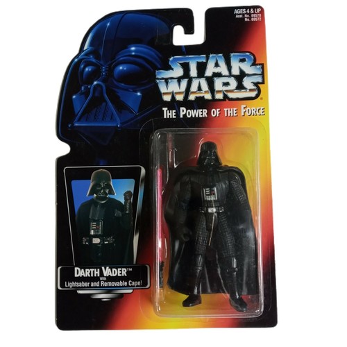 Star Wars Darth Vader Black Cape Long Saber Actionfigur Power of the Force Neu - Bild 6 von 10