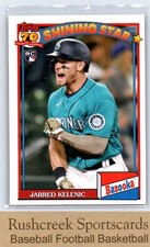 2021 Topps Archives #91BZ-8 Jarred Kelenic RC 1991 Topps Bazooka Shining Stars