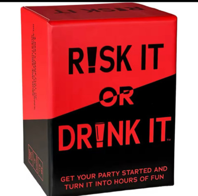 RISK IT OR DRINK - Fun Party Game for College, Pregame, Night Hilarious Dares