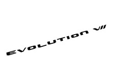 Trunk Lid Badge Emblem For Mitsubishi Lancer Evo Evolution Vii 7 Letters Black