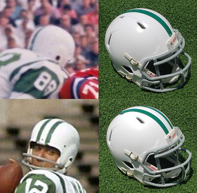 NEW YORK JETS 1960s PRE SEASON FOOTBALL MINI HELMET