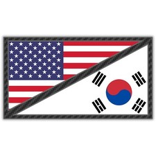 Korean American Sticker Kdm Decal Car South Korea Flag Usa Us America Country