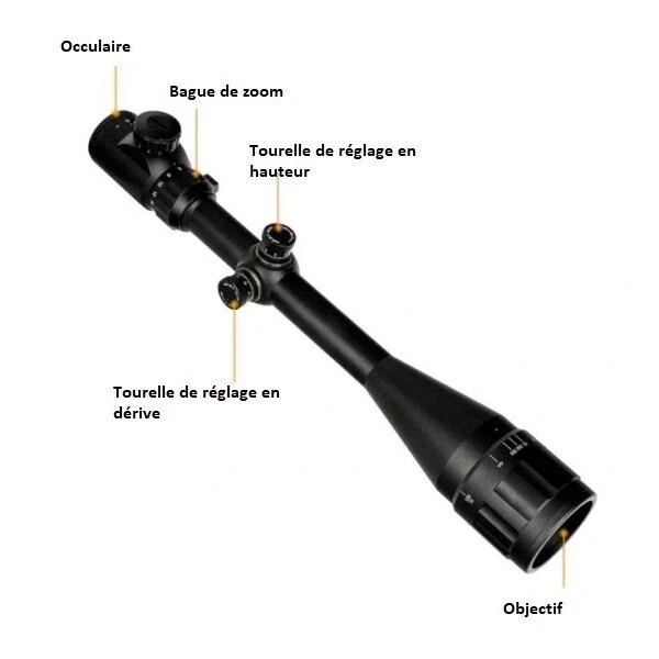 LUNETTE DE TIR 4-16X44 A RETICULES LUMINEUX - ADL Armurerie