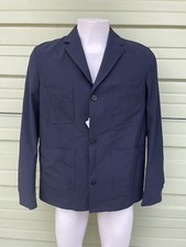 New Zara Man Navy Blue Sport Jacket Blazer Button Front Pockets Size S  89