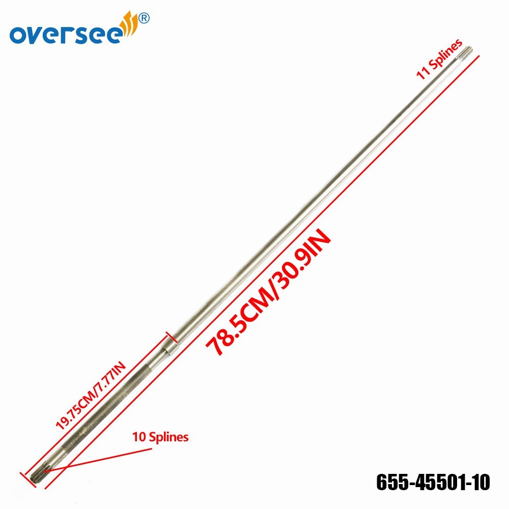 655-45501-10 (Long) DRIVE SHAFT For Yamaha 8HP Outboard Engine 655-45501
