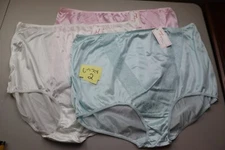 3x Intimate Fashions by Teri Vintage Nylon Brief High Waist Panty  Sz 16 Panties