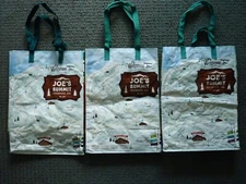 (3) Trader Joe's Reusable Shopping Grocery Bags Joe's Summit/Campground Colorado