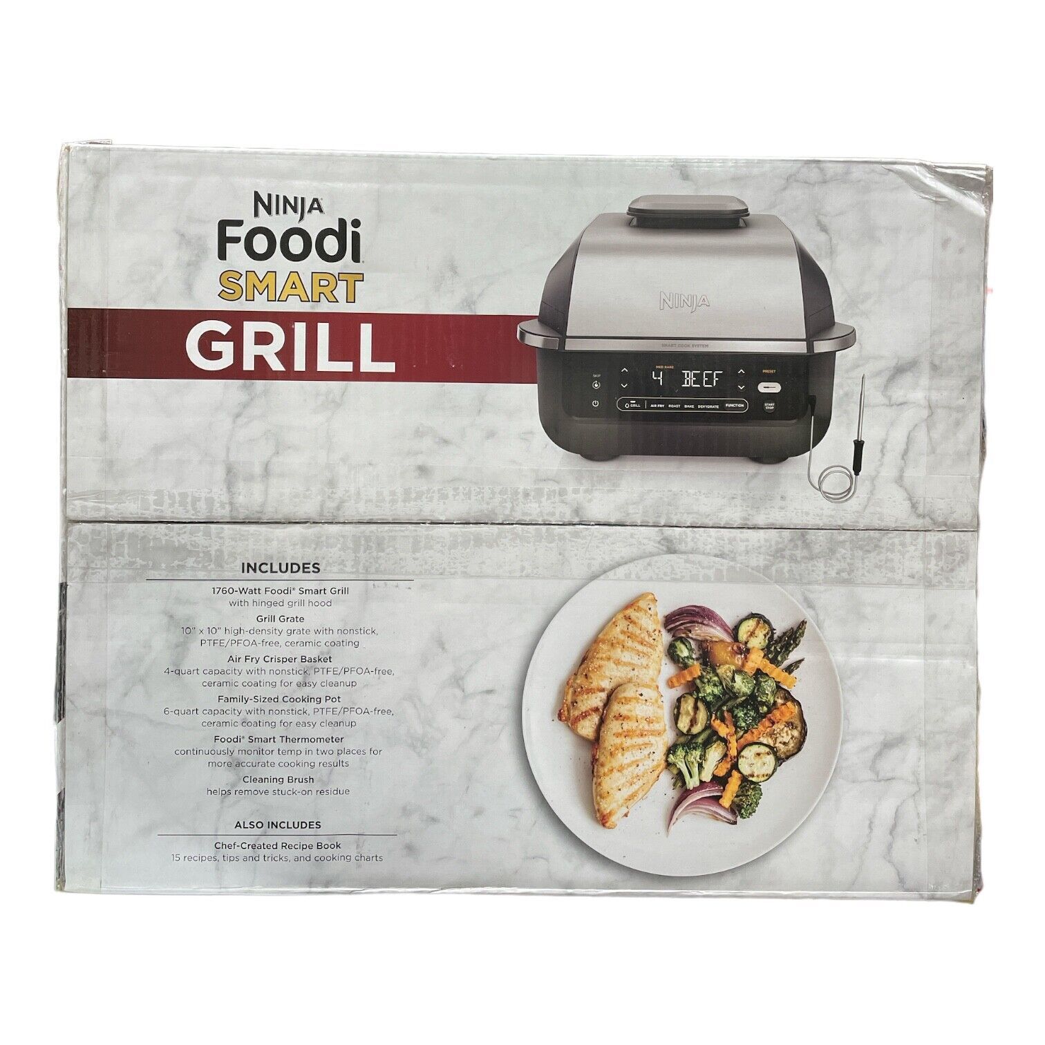 Ninja Foodi Smart 5in1 Indoor Grill & Air Fryer with Built in