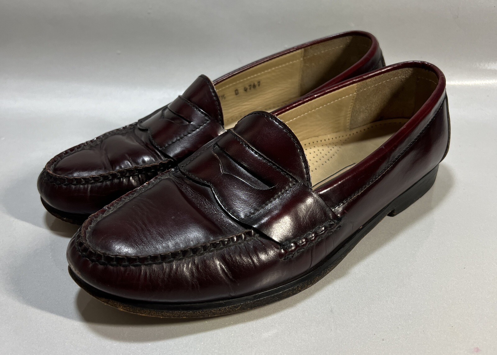 Chaussures Cole-Haan Pinch Penny 9E - Bordeaux, Cuir, Slip-on Habillées, Neuf Sans Emballage