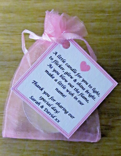 WEDDING Favours GUESTS CANDLES place setting - vanilla any colour, personalised - Picture 3 of 28