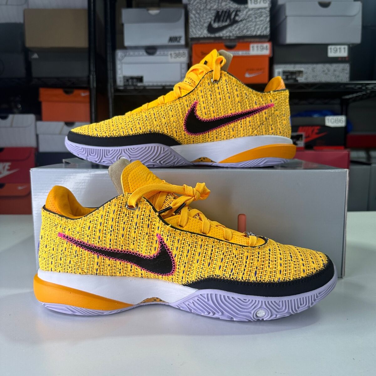 Nike Lebron XX 20 Laser Orange Racer Blue DJ5423-801 Men's Nike Lebron XX 20 Laser Orange Racer Blue DJ5423-801 Men's