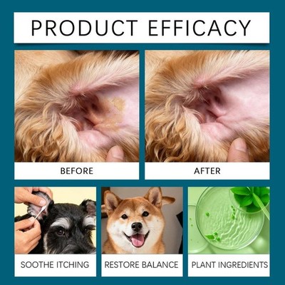 Ear Infection Treatment Drops For Dogs and Cat DE