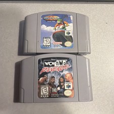 Nintendo 64 N64 Game Lot Of 2 Wave Race And Wcw NWO Revenge