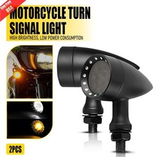 Smoke Motorcycle Led Blinker Turn Signals Light For Harley Fatboy Flstfrocker C