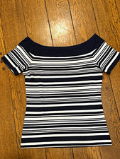 Michael Michael Kors Womens Off-Shoulder Stri...