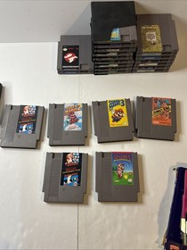 Nes Bundle Lot 26 GAMES Game, Genie And Cleaner