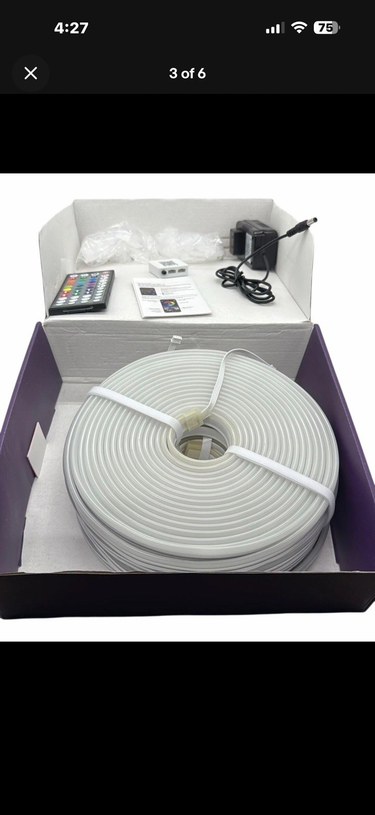 Led Neon Rope Lights 100FT Control with App/Remote Flexible Led Rope Lights C1B