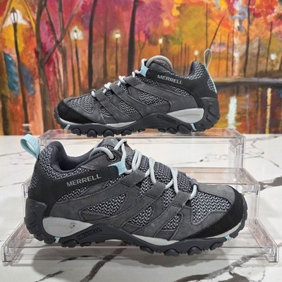 Merrell Alverstone Low  Waterproof Size 6 Women's Hiking Shoes Storm Gray EUC