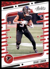 Drake London 2024 Panini Absolute #6 Falcons NFL READ FREE SHIPPING AutographDen