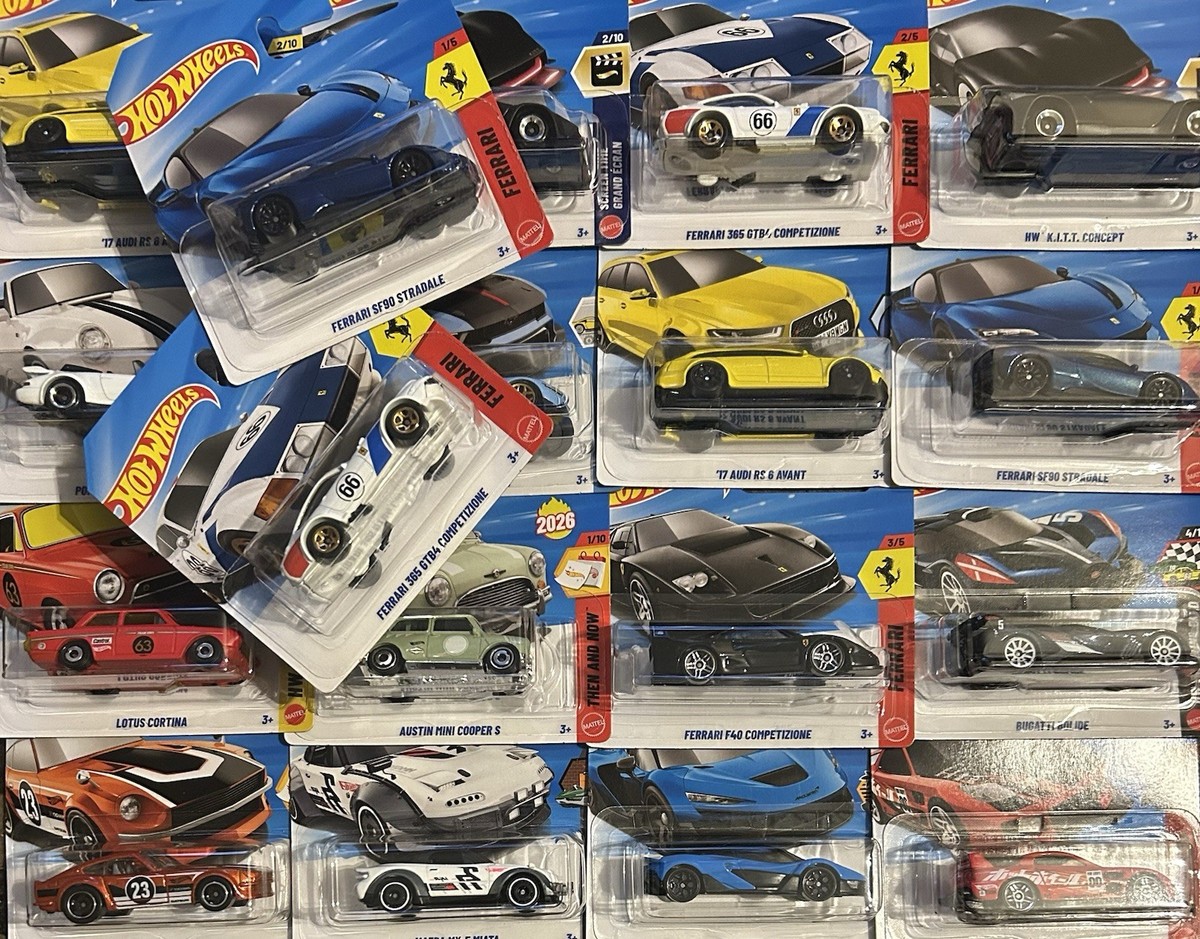 Hot wheels Mainline Cars Large selection inc New 2026 Models 1:64